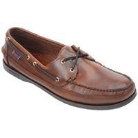 sebago schooner oiled waxy brown