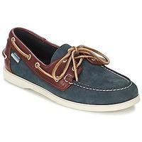 sebago docksides mens boat shoes in blue