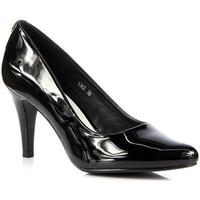 Sergio Leone Czarne Lakierowane women\'s Court Shoes in black