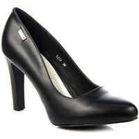 Sergio Leone Czarne NA S?upku women\'s Court Shoes in black