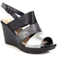 sergio leone czarne na womens sandals in black