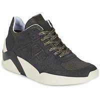 serafini chicago womens shoes high top trainers in black