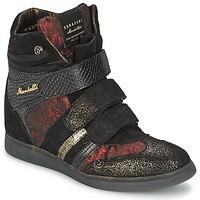 serafini manhattan womens shoes high top trainers in black