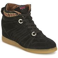 serafini manhattan womens shoes high top trainers in black