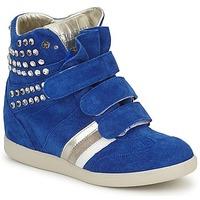 serafini manathan studd womens shoes high top trainers in blue