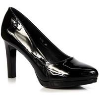 Sergio Leone Czarne Lakierowane NA Platformie women\'s Court Shoes in black