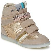 Serafini MANHATTAN CAIMAN women\'s Shoes (High-top Trainers) in gold