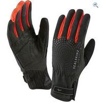 sealskinz womens all weather cycle xp gloves size s colour black red