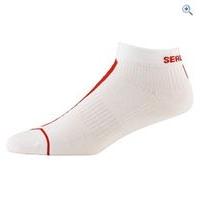 SealSkinz Men\'s Road Aero Socklet - Size: S-M - Colour: WHITE-RED