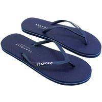 seafolly blue flip flops divine denim womens flip flops sandals shoes  ...