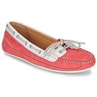 sebago bala womens loafers casual shoes in orange