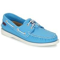 sebago docksides ariaprene womens boat shoes in blue