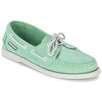 Sebago DOCKSIDES women\'s Boat Shoes in green