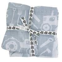 Sebra - Nappies 4pcs. - Blue - Farm (1011101) /textiles/nursery /blue