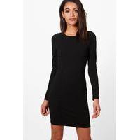 Seam Detail Dress - black