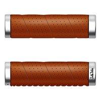 sella italia unisex eterna leather cover grips honey one size