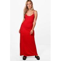 selina strappy maxi dress red