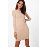 Seam Detail Dress - stone