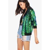 sequin bomber jacket multi