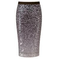 Sequin Pencil Skirt (Grey Ombre / 08)