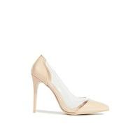 Selma Beige PVC Court Heels