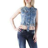 sexy woman gr 72940 womens denim jacket in blue