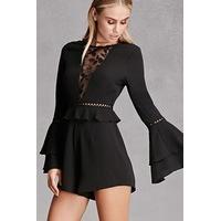 selfie leslie flounce playsuit