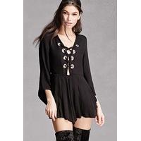 Selfie Leslie Lace-Up Playsuit