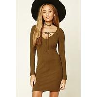 self tie bodycon dress