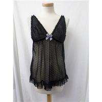 secret size 14 black teddy