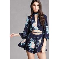 Selfie Leslie Rose Print Playsuit