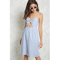 Self-Tie Striped Cami Dress