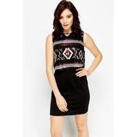 sequin top bodycon dress