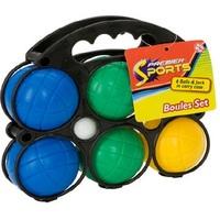 Set Of 6 Plastic Garden Boules & Jacks