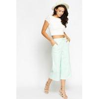 sequin side cropped trousers