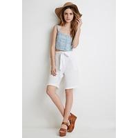 self tie belted culottes