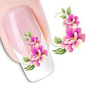 seductive flowers nail diy art stickers water transfers decals nail ar ...