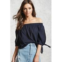 Semi-Sheer Off-the-Shoulder Top