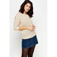 sequin 34 sleeves jumper