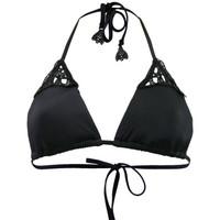 Seafolly Black Slide Triangle Swimwear Flower Festival women\'s Mix & match swimwear in black
