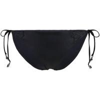 Seafolly Black Brazilian Swimwear Tie Side Flower Festival women\'s Mix & match swimwear in black