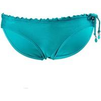 seafolly turquoise panties swimsuit bottom shimmer drawstring hispter  ...