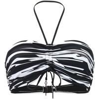 seafolly black and white bandeau swimsuit dd fastlane7 womens mix amp  ...