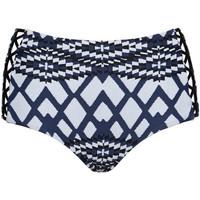 Seafolly Bluesteel High Waist Panties Swimwear Modern Tribe women\'s Mix & match swimwear in blue