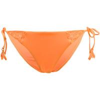 Seafolly Neon Mango Brazilian Swimwear Tie Side Flower Festival women\'s Mix & match swimwear in orange