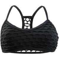 Seafolly Black High Neck Tank Mesh About Sport women\'s Mix & match swimwear in black