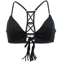 Seafolly Black Loop front Bralette women\'s Mix & match swimwear in black