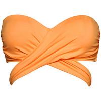 Seafolly Neon Mango Wrap Front Bandeau women\'s Mix & match swimwear in orange