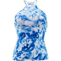 Seafolly Blue Reversible Tankini Swimsuit Caribbean Ink women\'s Mix & match swimwear in blue