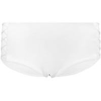 Seafolly White High Waisted Lattice Panties women\'s Mix & match swimwear in white